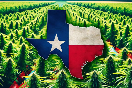 Bandiera e mappa del Texas USA