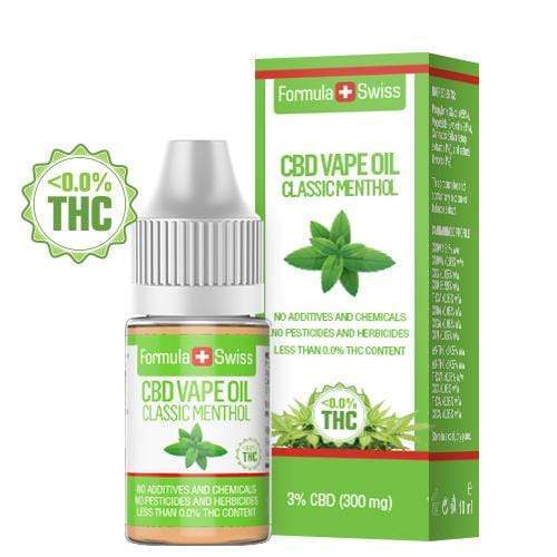 Olio da svapo CBD classico al mentolo