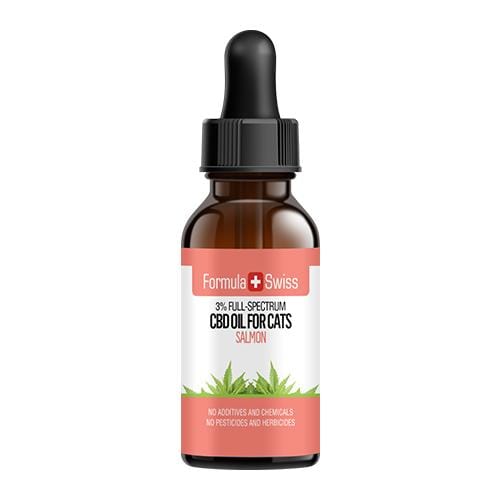 Olio di CBD per gatti in olio MCT con aroma di salmone