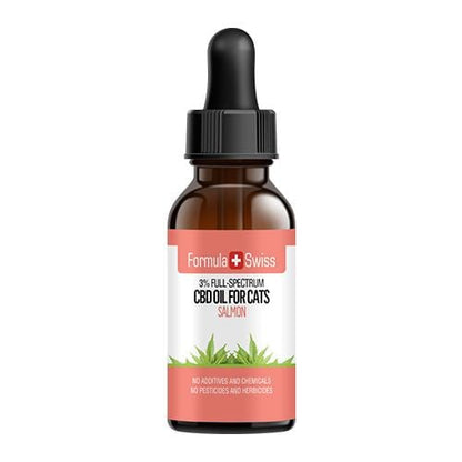 Olio di CBD per gatti in olio MCT con aroma di salmone