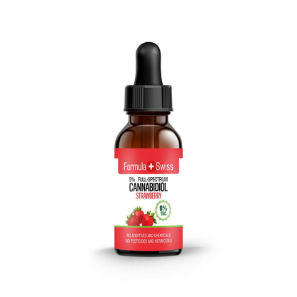 olio di CBD in olio di fragola 0.0% THC