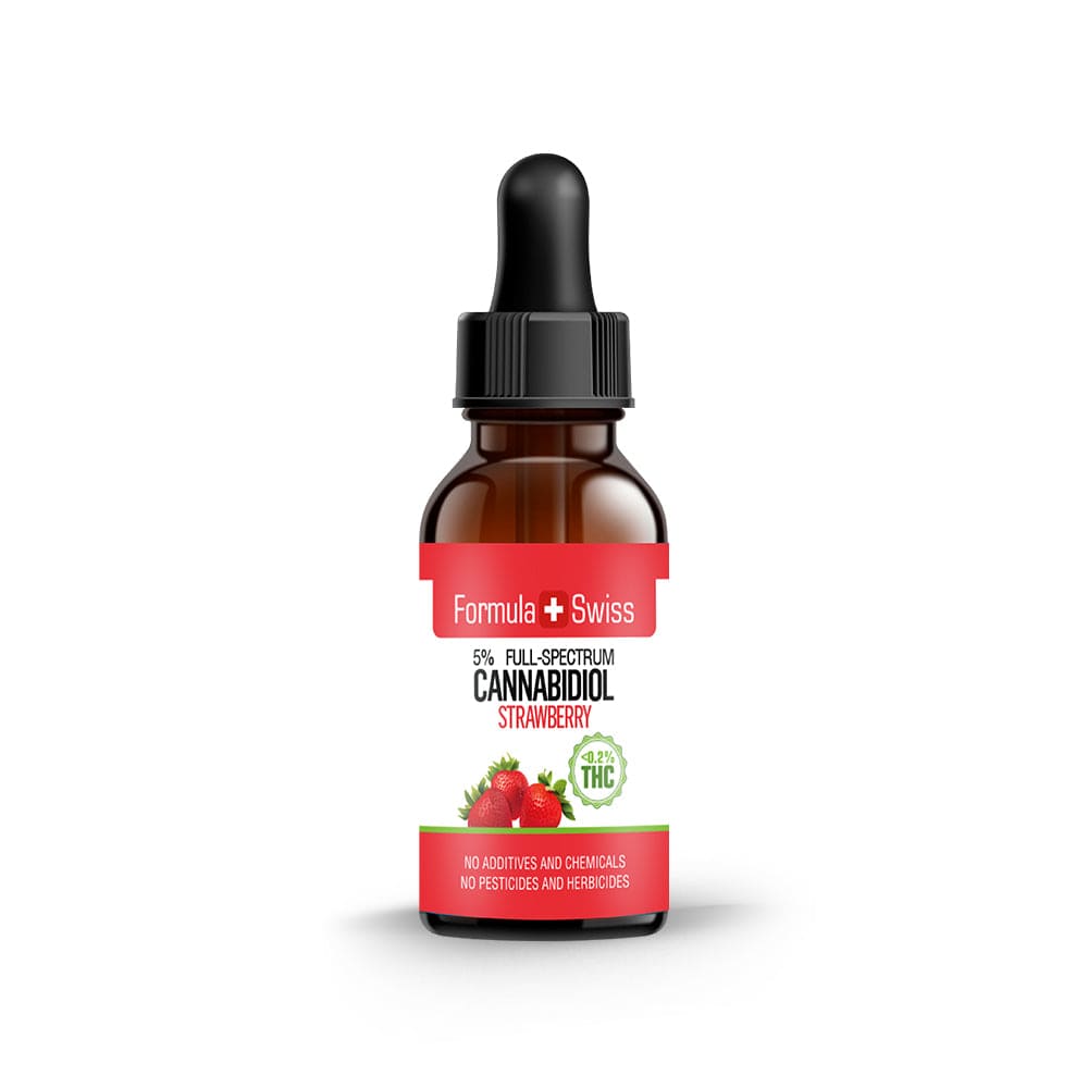 olio di CBD in olio di fragola 0.2% THC