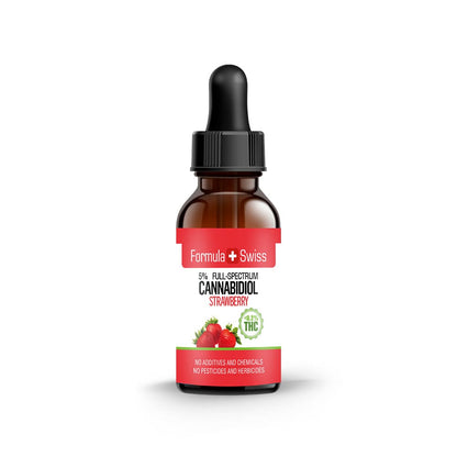 olio di CBD in olio di fragola 0.2% THC