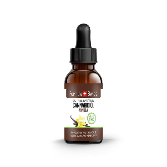 olio di CBD in olio di vaniglia 0.2% THC